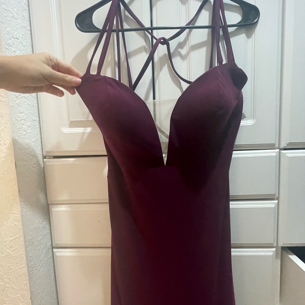 Formal gown burgundy